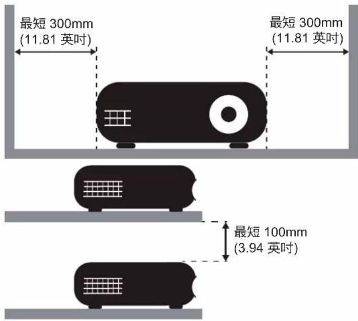 最短 300mm (11.81 英吋) 最短 300mm (11.81 英吋) 最短 100mm (3.94 英吋)