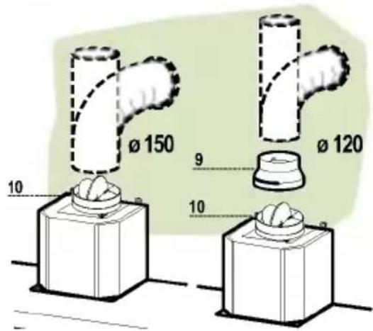 LG DC9121GAU - DUCTED VERSION AIR EXHAUST SYSTEM - 1