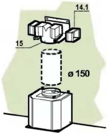 LG DC9121GAU - RECIRCULATION VERSION AIR OUTLET - 1