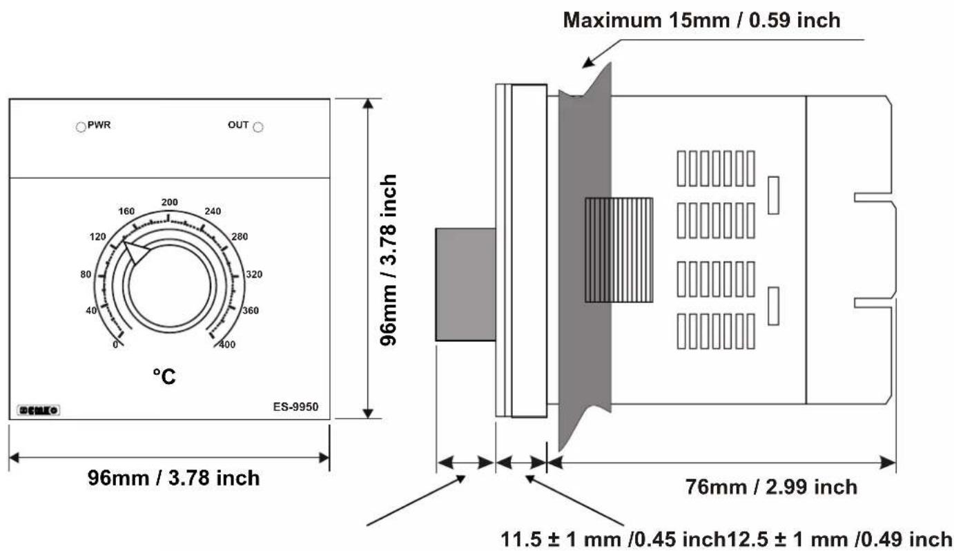 Emko ES-9950 - Dimensions - 1