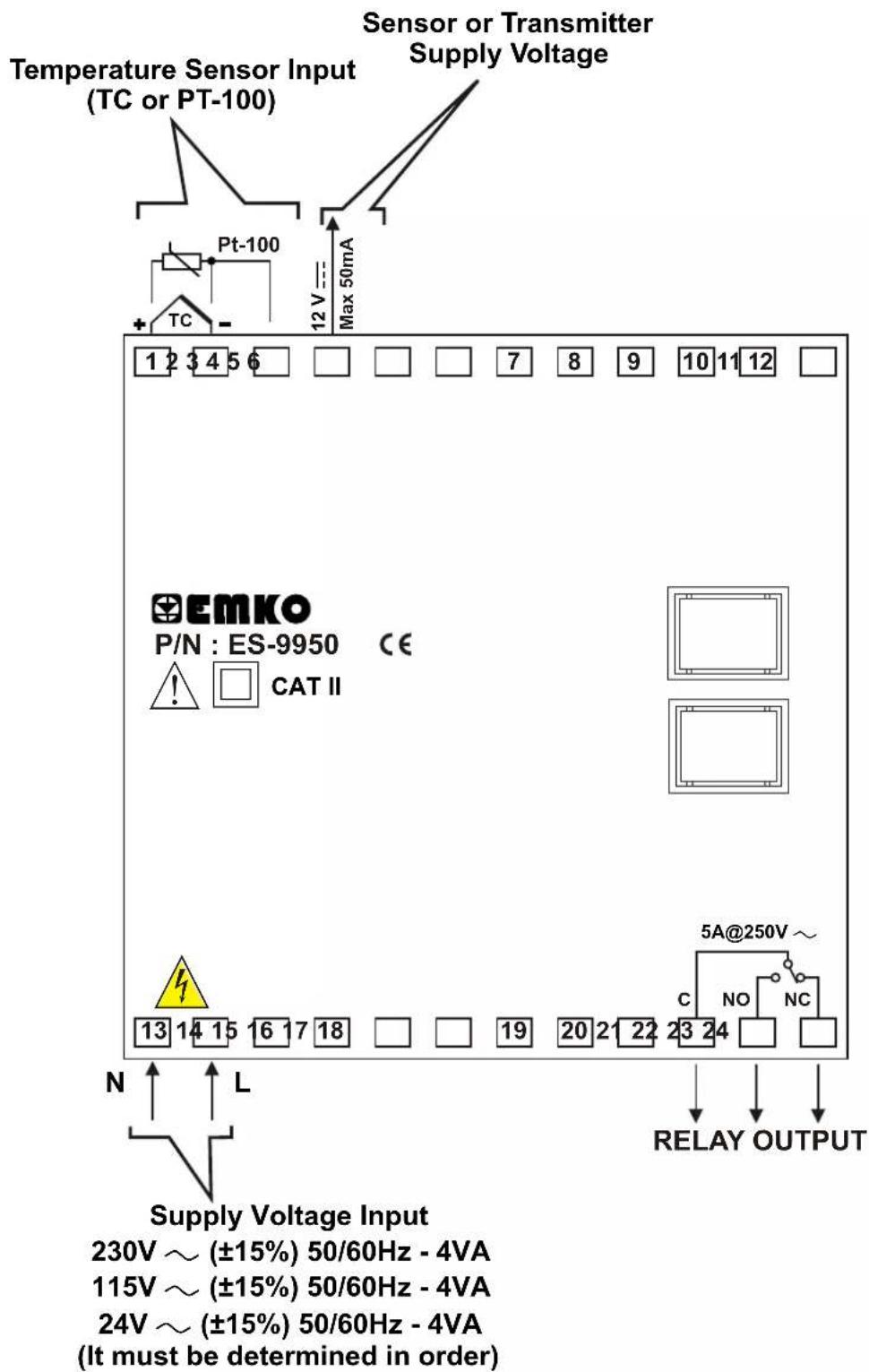 Emko ES-9950 - Electrical Wiring Diagram - 2