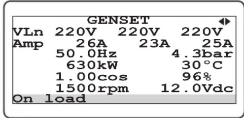 Emko Trans-AUTO - GenSet Page: (This page is only available at TRANS-AUTO.TR device) - 1