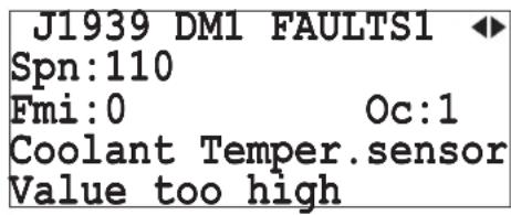 Emko Trans-AUTO - J1939 DM1 (Active) Faults Page: - 1