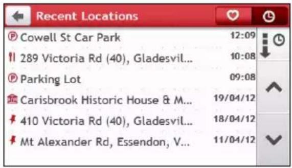 Recent Locations Cowell St Car Park 12:09 289 Victoria Rd (40), Gladesvil... 10:08 Parking Lot 09:08 Carisbrook Historic House & M... 19/04/12 410 Victoria Rd (40), Gladesvil... 18/04/12 Mt Alexander Rd, Essendon, V... 11/04/12