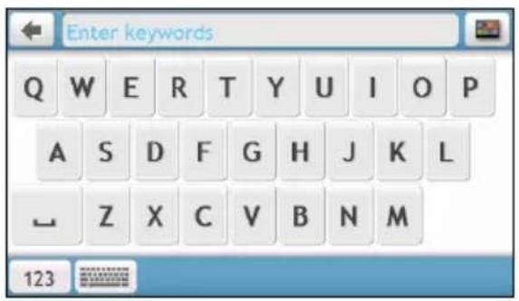 Enter keywords Q W E R T Y U I O P A S D F G H J K L Z X C V B N M 123