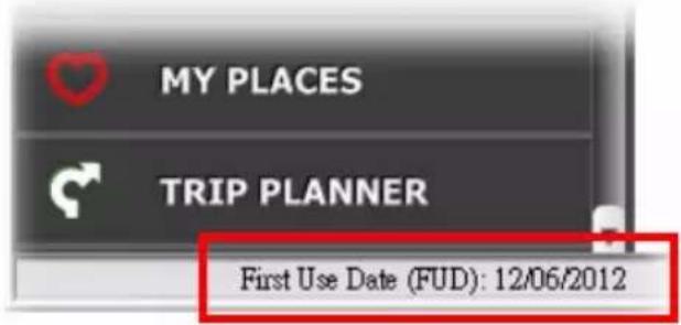 MY PLACES TRIP PLANNER First Use Date (FUD): 12/06/2012