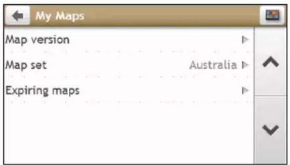 My Maps Map version Map set Australia Expiring maps
