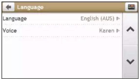 Language Language English (AUS) Voice Karen