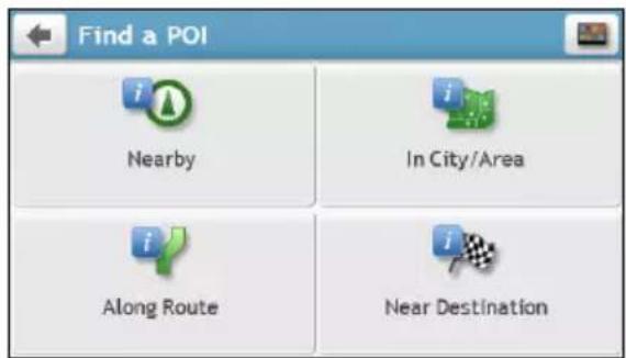 Find a POI Nearby In City/Area Along Route Near Destination