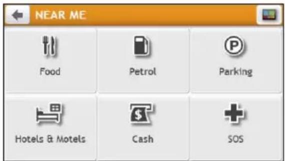 NEAR ME Food Petrol Parking Hotels & Motels Cash SOS