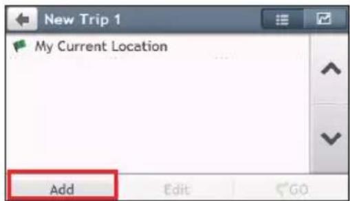 New Trip 1 My Current Location Add Edit GO
