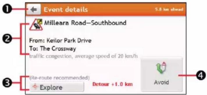 Event details 5.8 km ahead Milleara Road—Southbound From: Keilor Park Drive To: The Crossway traffic congestion, average speed of 20 km/h (Re-route recommended) Explore Detour +1.0 km Avoid