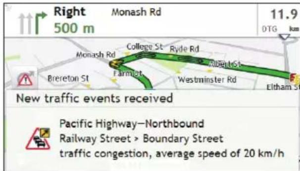 Right 500 m Monash Rd 11.9 DTG km College St Ryde Rd Monash Rd Alberta St Farmist Westminster Rd Eltham St Brereton St New traffic events received Pacific Highway—Northbound Railway Street > Boundary Street traffic congestion, average speed of 20 km/h