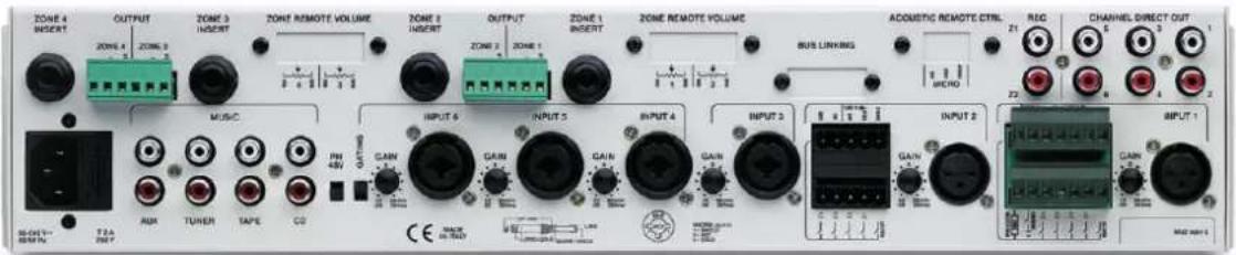 ZONE 4 INSERT OUTPUT ZONE 3 INSERT ZONE REMOTE VOLUME ZONE 2 INSERT OUTPUT ZONE 1 INSERT ZONE REMOTE VOLUME BUS LINKING ACOMISTIC REMOTE CTRL RISC CHANNEL DIRECT OUT Z1 5 3 1 MUSIC INPUT 4 INPUT 3 INPUT 2 INPUT 1 T2A 2007 GAIN GAIN GAIN GAIN GAIN GAIN GAIN GAIN GAIN GAIN GAIN GAIN GAIN GAIN GAIN GAIN GAIN GAIN GAIN GAIN GAIN GAIN GAIN GAIN GAIN GAIN GAIN GAIN