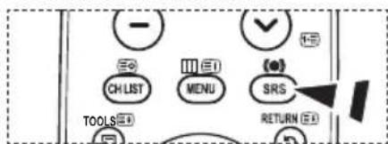 - CH LIST MENU (S) SRS RETURN TOOLS 1