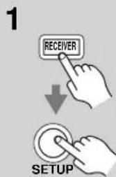 1 RECEIVER ↓ SETUP