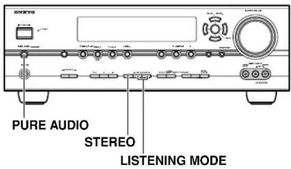 PURE AUDIO STEREO LISTENING MODE