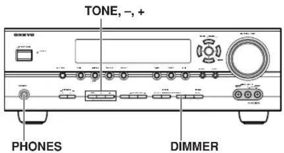 TONE, -, + ONEXO PHONES DIMMER