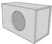 AudioControl Spike SPK-12S2 - SPK-8S2/8S4 Sealed Enclosure - 4
