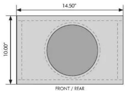 14.50" 10.00" FRONT / REAR