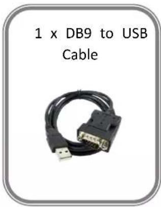 1 x DB9 to USB Cable