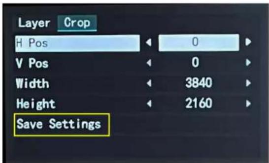 Layer Crop H Pos 0 V Pos 0 Width 3840 Height 2160 Save Settings