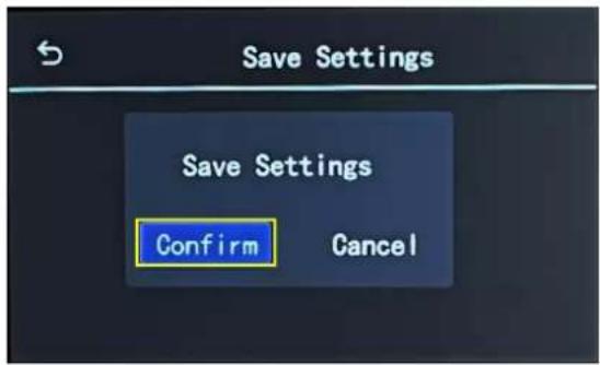 Save Settings Save Settings Confirm Cancel