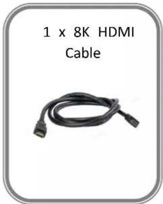 1 x 8K HDMI Cable
