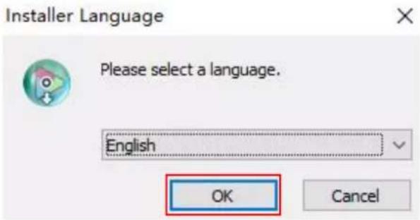 Installer Language Please select a language. English OK Cancel