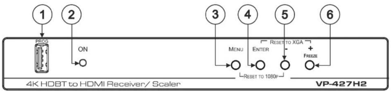 Kramer VP-427H2 - Defining VP-427H2 4K HDBaseT Receiver/Scaler - 1