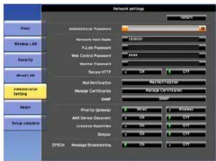 Network settings Addressor Passwords Network Alert Name P3Junk Password Web Control Password Monitor Password Secure HTTP Mail Notification Manage Certificates SNAP Priority Gateway AWA Device Discovery Crestron FrontView Sentour Message Broadcasting REPORTS REPORTS MANAGE CERTIFICATE SNAP PORTS OFF OFF OFF OFF OFF OFF OFF OFF OFF OFF OFF OFF OFF OFF OFF OFF OFF OFF OFF OFF OFF OFF OFF OFF OFF OFF OFF OFF OFF OFF OFF OFF OFF OFF OFF OFF OFF OFF OFF OFF OFF OFF OFF OFF OFF OFF OFF OFF OFF OFF Off