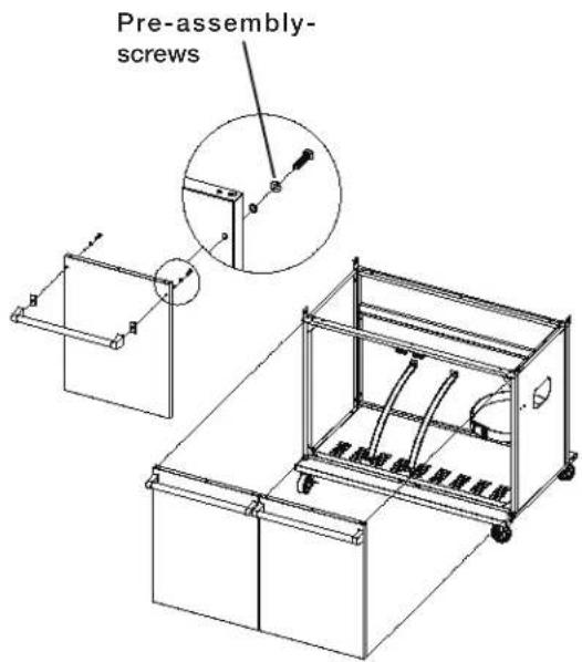 Crossray TC4K-10 - Install the Left and Right Doors - 1