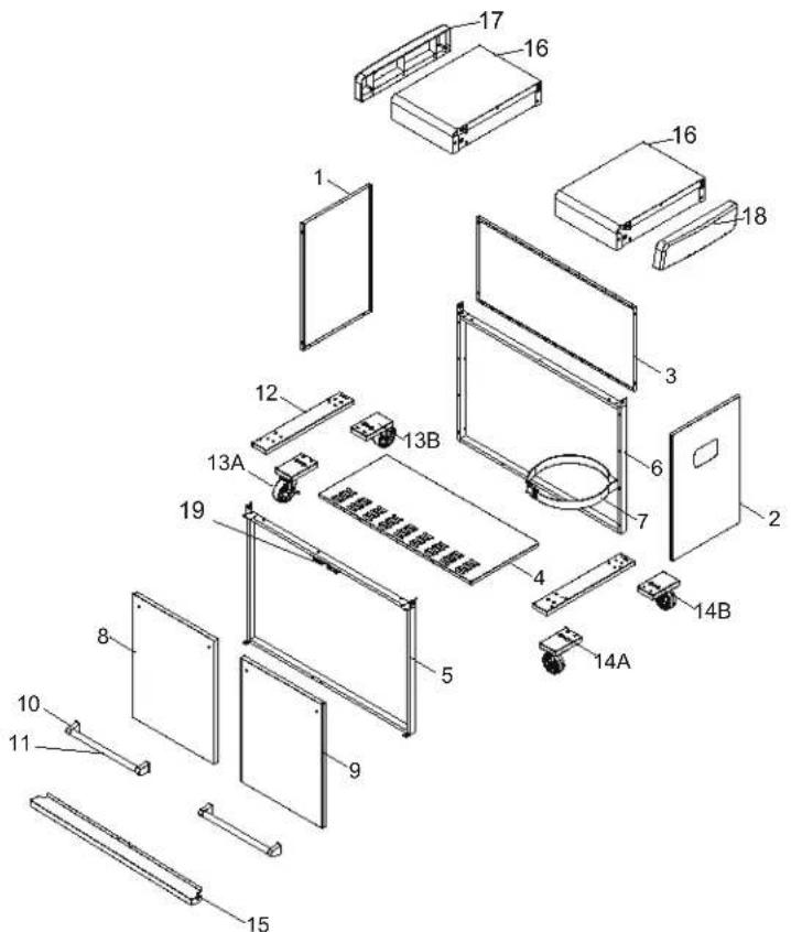 Crossray TC4K-10 - PARTS DIAGRAM - 1