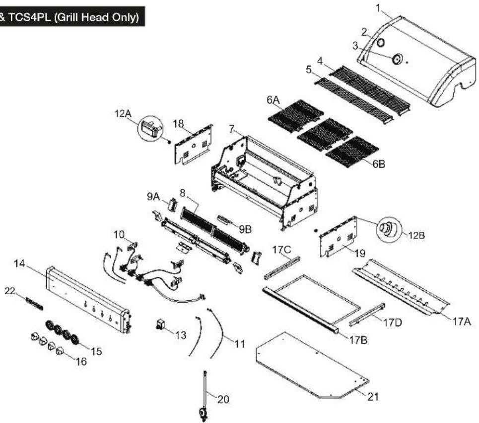 Crossray TC4K-10 - PARTS DIAGRAM - 1