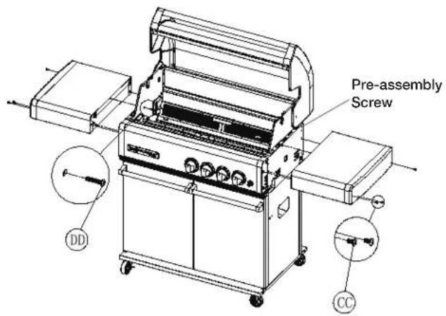 Crossray TC4K-10 - Install the Left and Right Side Shelves - 3