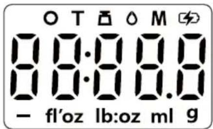O T ß M 8:0:0 8:0 8:0:0 8:0 - fl'oz lb:oz ml 9