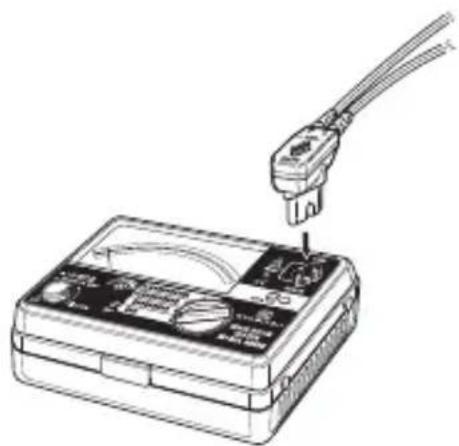 Kyoritsu 3161A - 5-2 Test lead connection - 1
