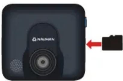 NAVMAN MiVue 338 - Inserting a memory card - 1