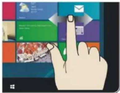 Illustration of a hand interacting with a tablet displaying app icons and text, symbolizing mobile app interaction.