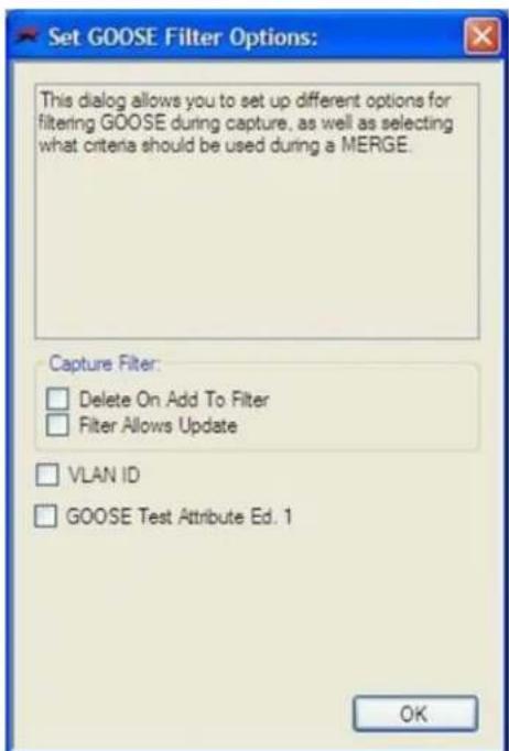 Megger SMRT1D - GOOSE Filter Options - 1