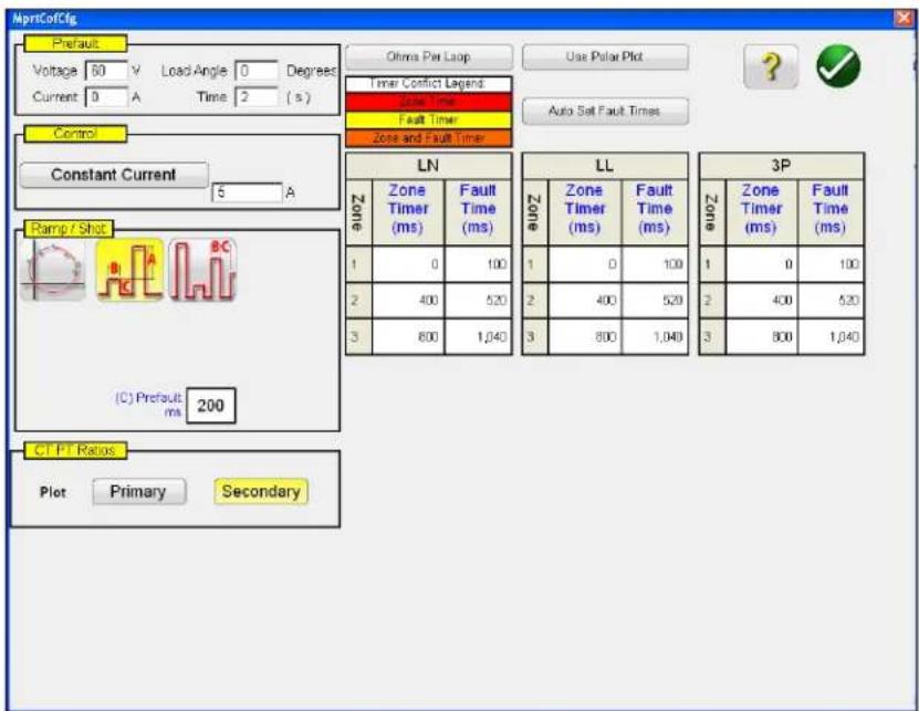 Megger SMRT1D - Impedance - Click On Fault Configuration Screen - 1