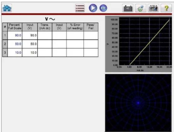 Megger SMRT1D - Transducer Test Screen - 1
