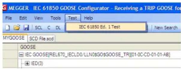Megger SMRT1D - Mapping SMRT / FREJA 5xx binary inputs to GOOSE messages (subscription) - 5