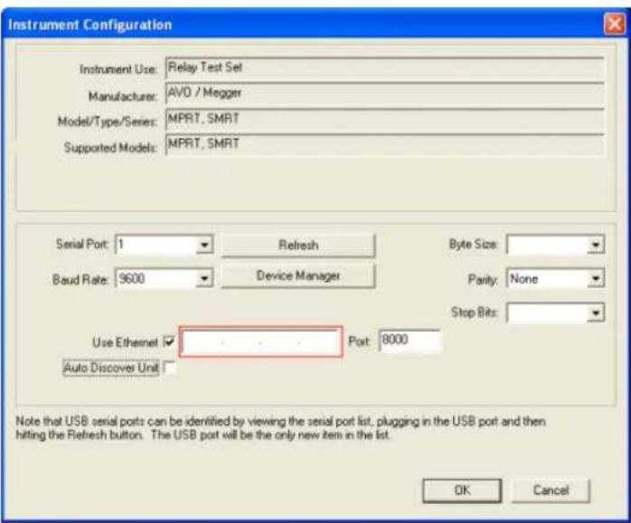 Megger SMRT1D - Ethernet (DHCP) IP Address - 2