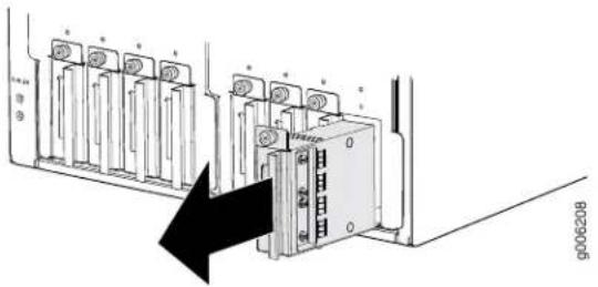 Technical diagram showing a device with multiple battery modules and a black arrow indicating assembly or connection, labeled with part numbers and page number.