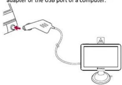 adapter of the USB port of a computer.