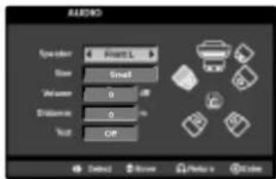 AUDIO Speaker: Static L Sound: Smooth Volume: 0 dB Distance: 0 m Test: Off 确定 Show Preview OK