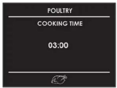 POULTRY COOKING TIME 03:00