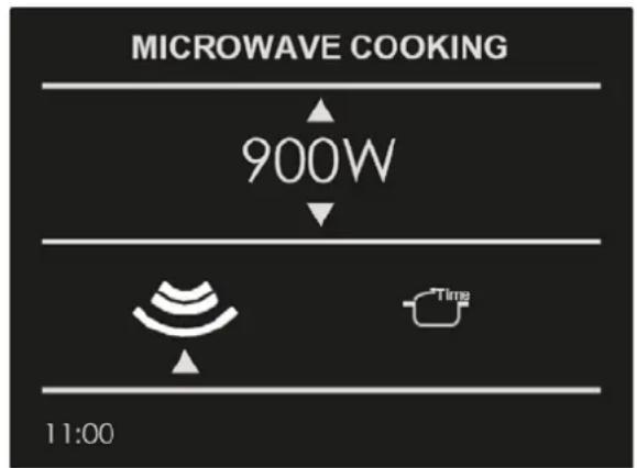 MICROWAVE COOKING 900W 11:00