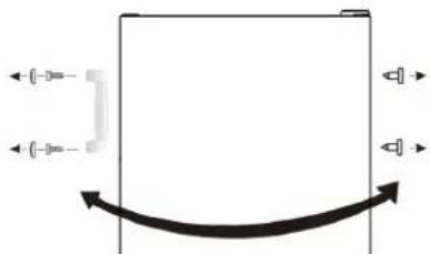 CHiQ CSF165NSS - There is no spare parts required for door reversal job. - 9